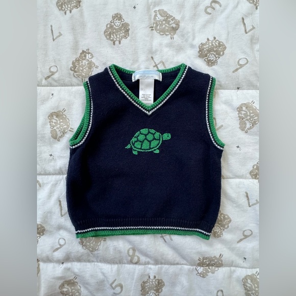Janie and Jack Turtle Vest - Picture 1 of 3